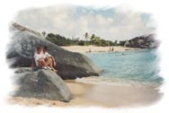 Ron & Irmi in Punta Gorda, BVI, Caribbean  (1997)
