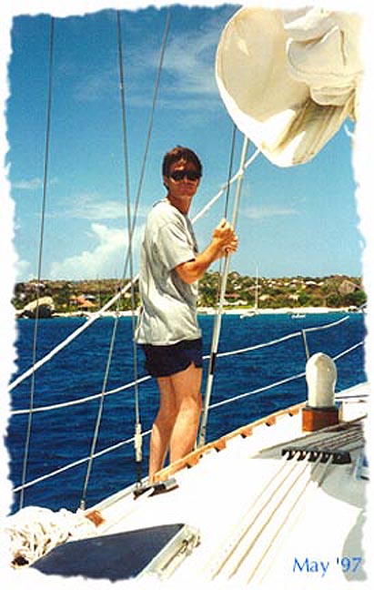 Snorkeling off Virgin Gorda, BVI  (1997)