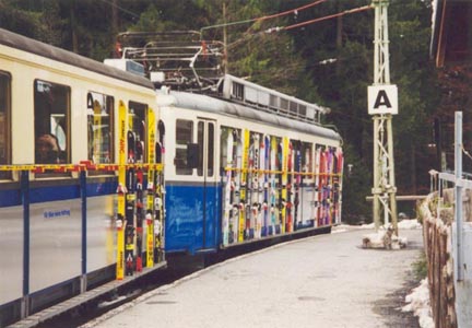 The Cogwheel Train in Garmisch, Germany  (1996)