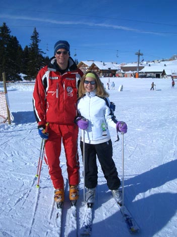 our neice, Katja Steinert, with handsome Stephan  (Feb 2005)