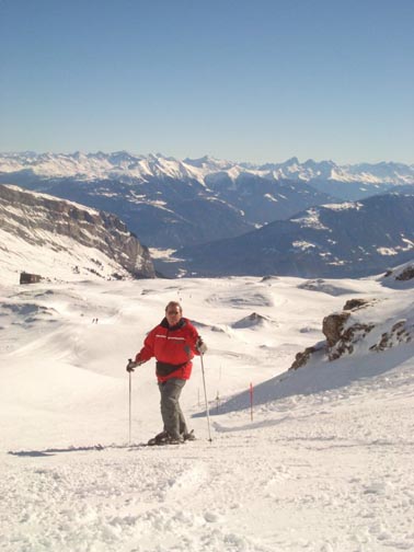 Alpine Man, pausing on the ski trail  (2007)