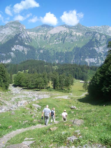 Hiking in the Kloen Valley, Switzerland  (2006)