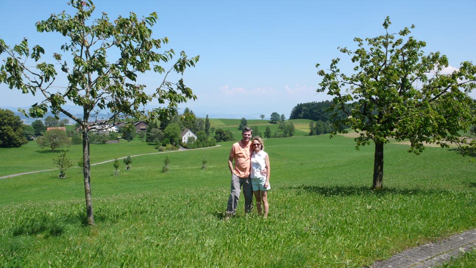 Ron and Irmi among the cherry trees  (2010)